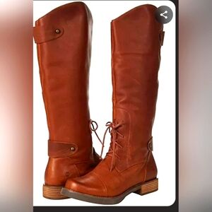 Dingo Derby Brown Soft Leather Boots New 7.5 Ladies